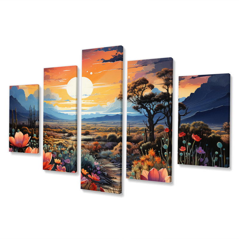 Maribela - Western Canvas Print - 5 Panels