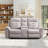 Mounia 76.77'' Faux Leather Reclining Loveseat with Cup Holder & USB-8459429