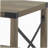 Rustic oak coffee table with bottom shelf