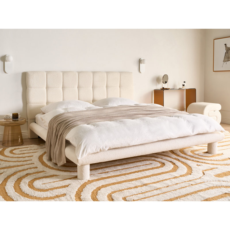 Upholstered Boucle Bed, Super King (6')