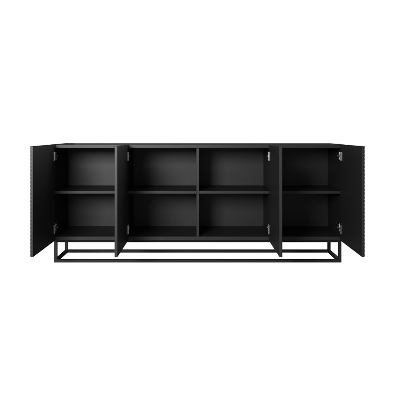 Mehrunisha 200cm Sideboard, Black