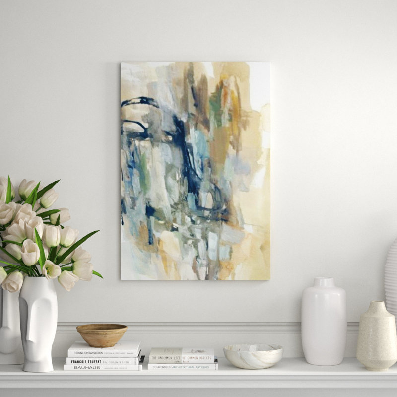 Natural Spread I Painting by Sonia Noir, Image Brush Gel, 44" H x 30" W
