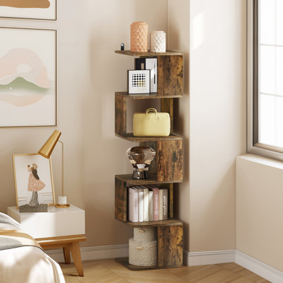 Ashanti 180cm H x 30.5cm W Geometric Bookcase