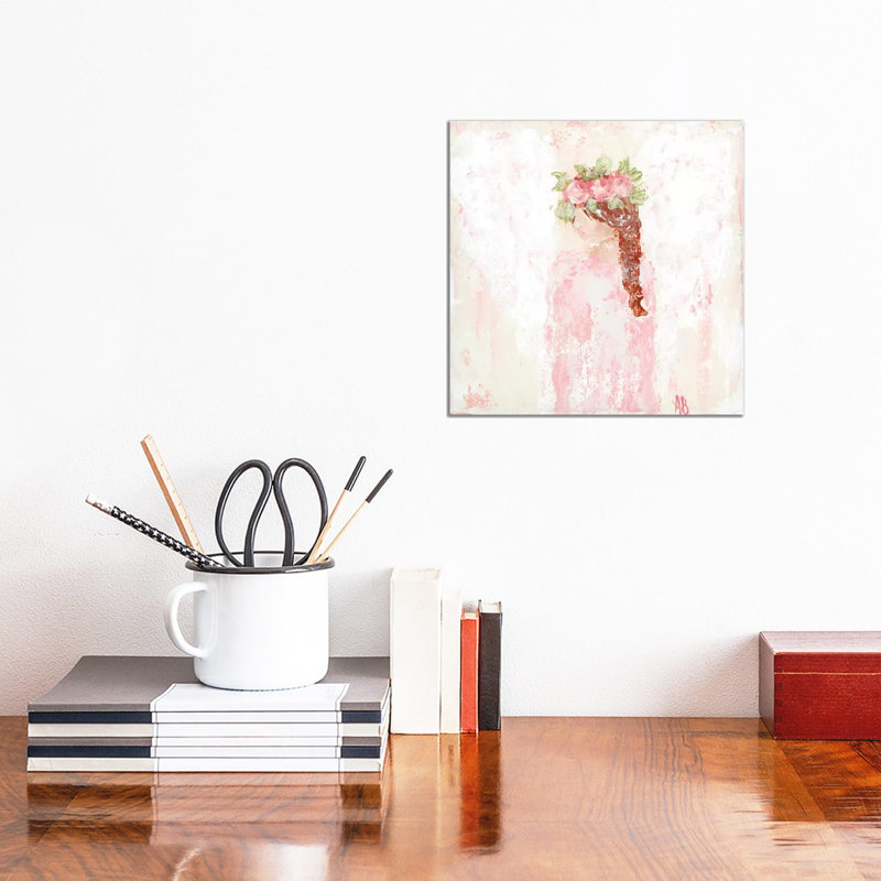 «Pink Angel» par Ashley Bradley - impression, H 12 po x l 12 po x P 0,75 po