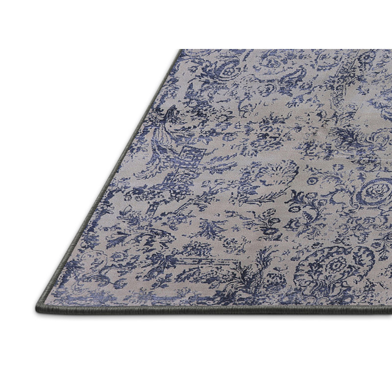 Hurtt Floral Indoor Rug, Rectangle 6' x 9'