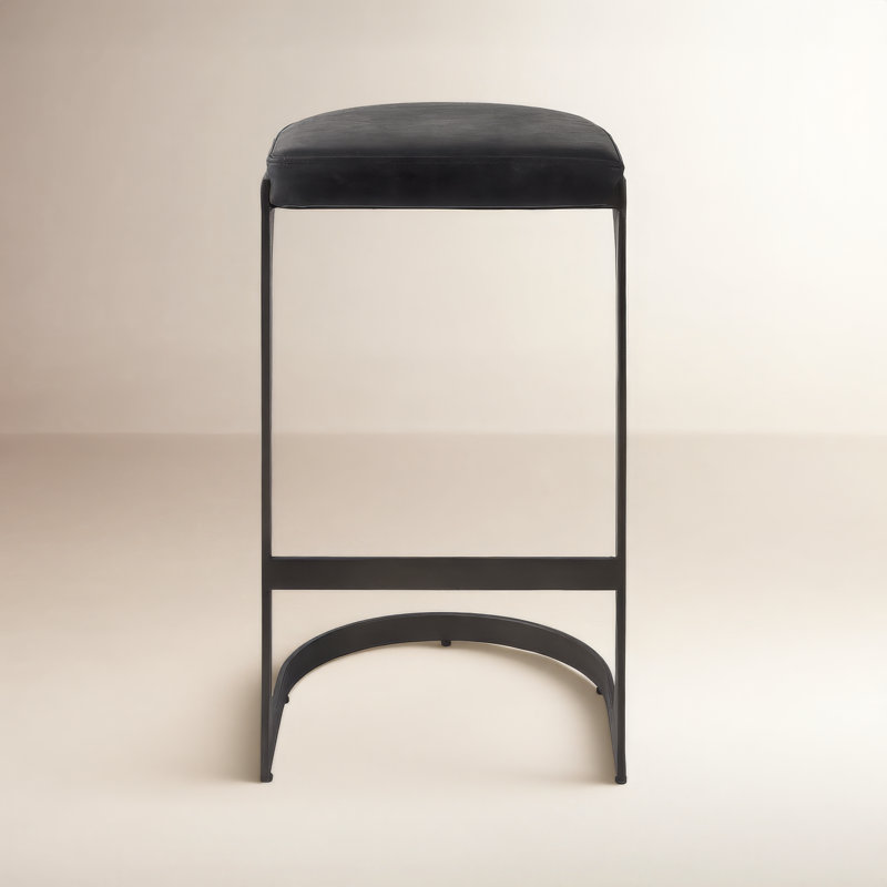 Bellesa Upholstered Counter Stool, Dark Brown, Bar Stool (31.5” Seat Height)
