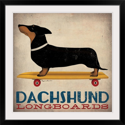«Dachshund Longboard» par Ryan Fowler, impression