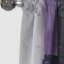 Panneau de rideau abstrait, cubisme mauve, motif occultant - Tachisme mauve cubisme brossé V-368669957