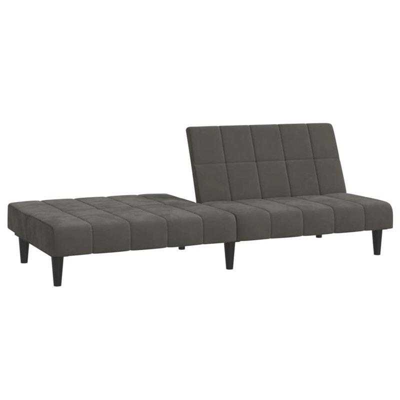 78.7'' Velvet Sofa, Dark Gray Velvet