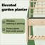 Garden Planter with Shelf Solid Fir Wood Outdoor Rectangular Box-398337850-398337848