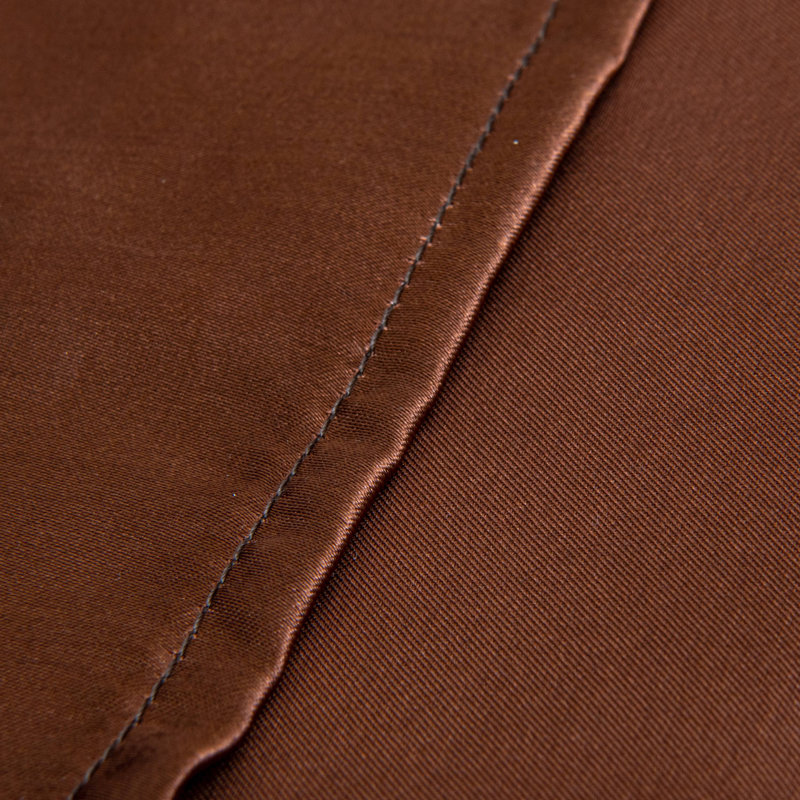  Satin Pillow Cases, Brown, Standard