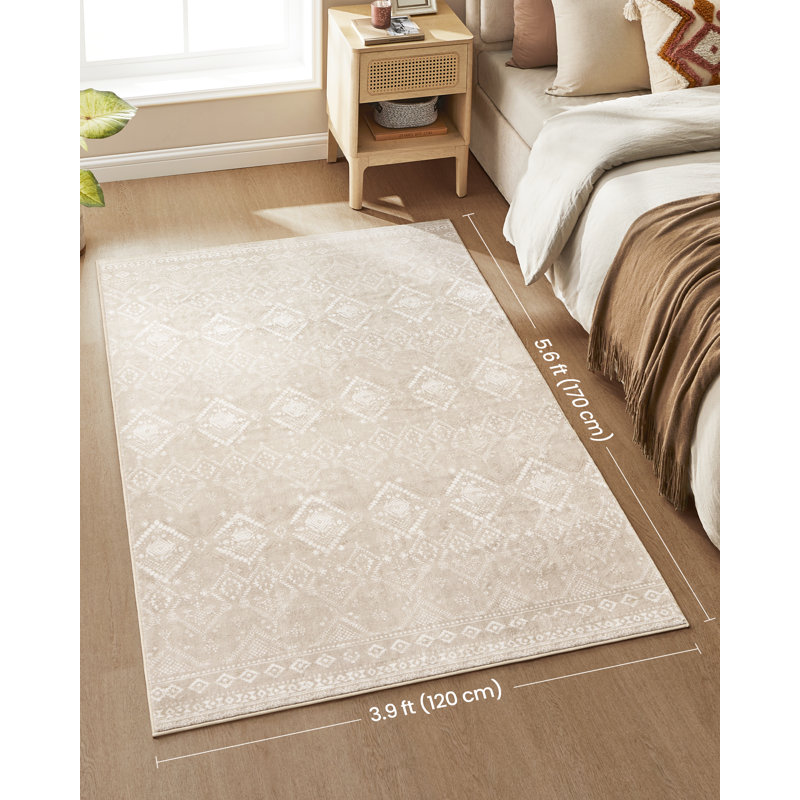 Kanisha Oriental Braided 150cm X 170cm Area Rug