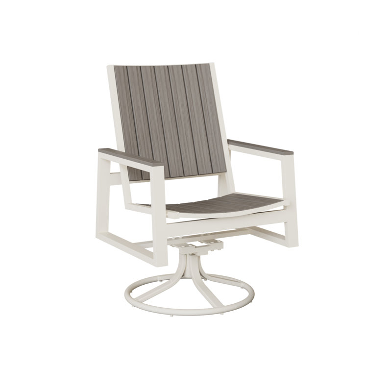 Chaise berçante berçante pivotante Berlin Gardens Vida, Bois flottant gris