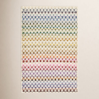 Poppy Multi Hand-Woven Geometric Wool Rug