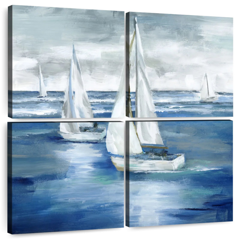 Mehar Sailing Together, 18" H x 18" W