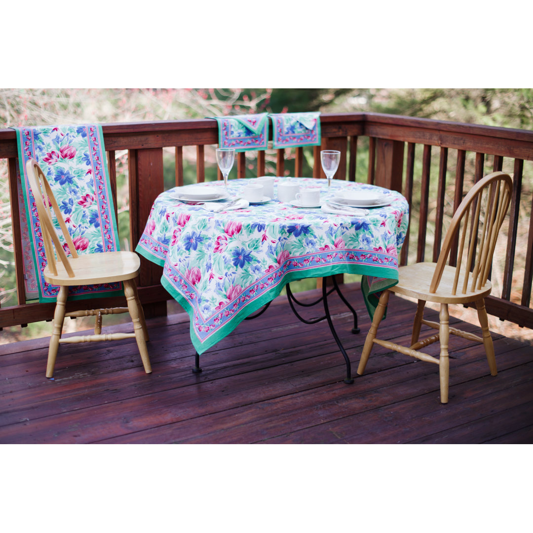 Floral Brush Tablecloth HOMESTEAD J.E.GARMIRIAN AND SON INC 