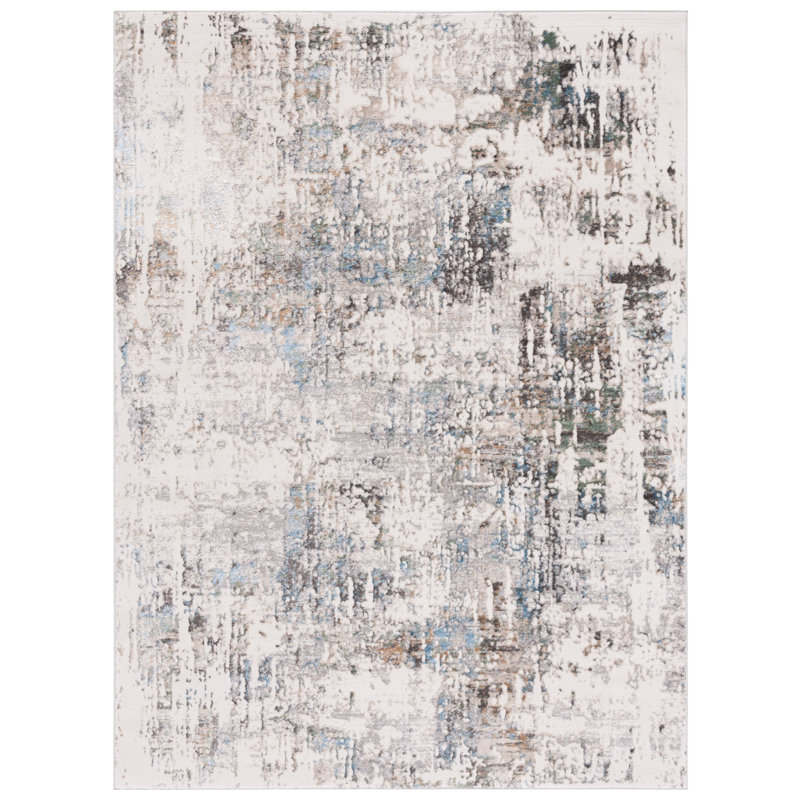 Bel Air Performance Abstract Rug, Rectangle 5'5" x 7'7"