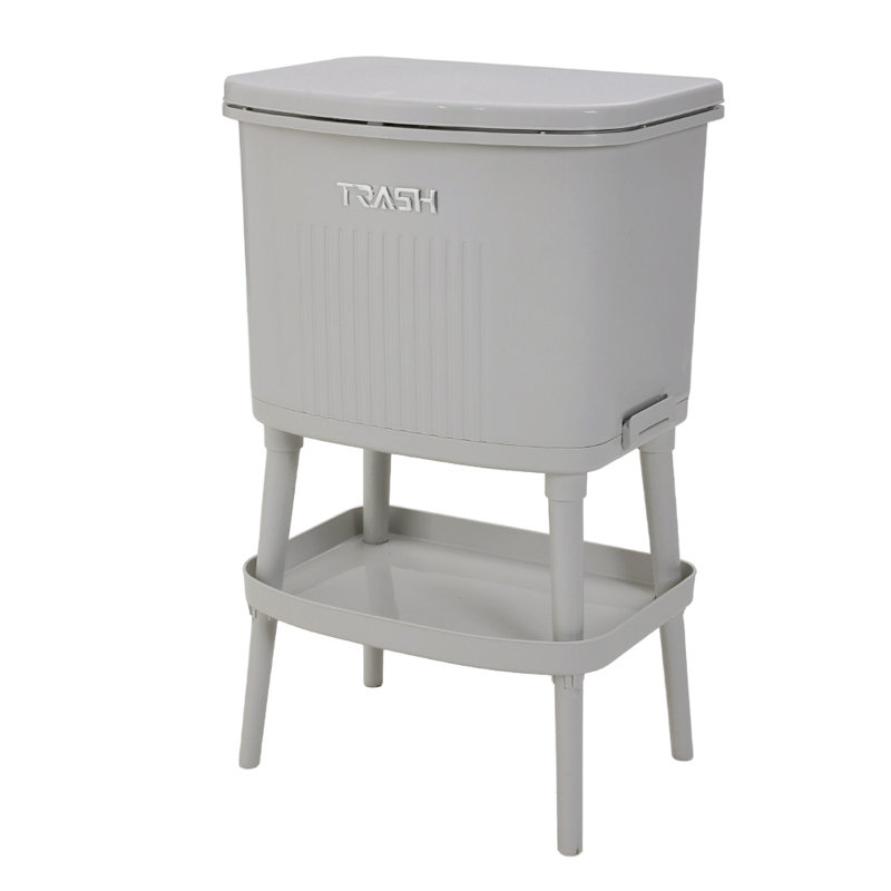 Polyvinyl Chloride (PVC) Swing Top Waste Bin, 63cm H x 38.5cm W x 30cm D, 21  Litres