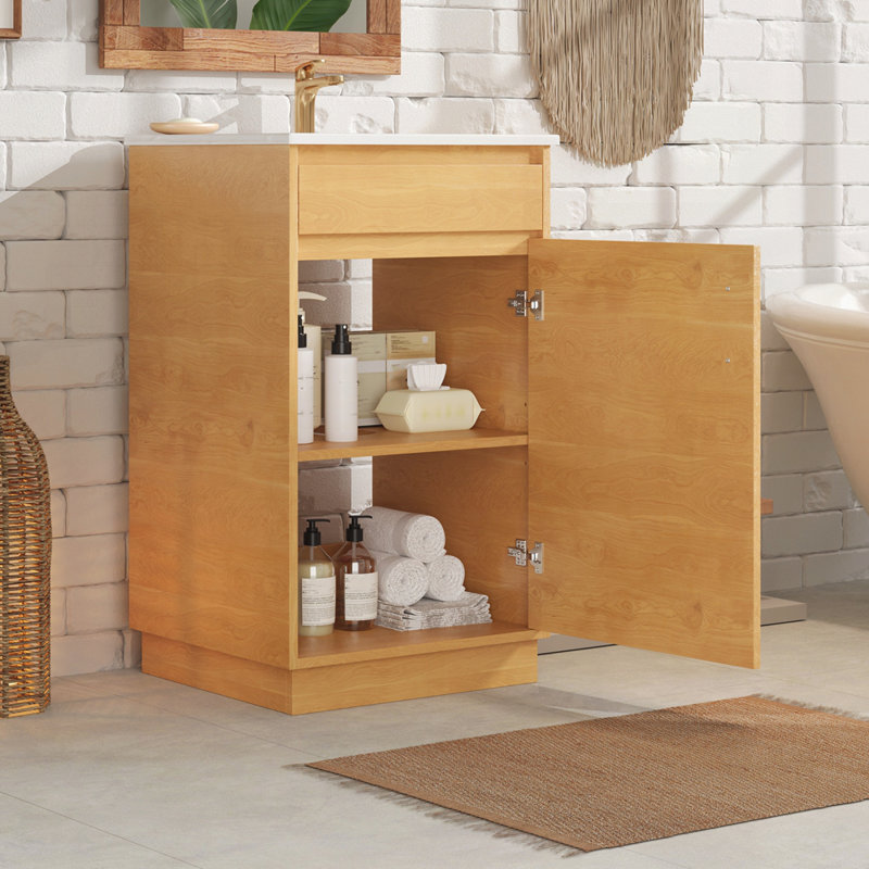 Meuble-lavabo de 20 po avec lavabo en céramique