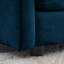 Canapé modulaire en chenille bleu réversible - rembourrage en éponge confortable et pratique