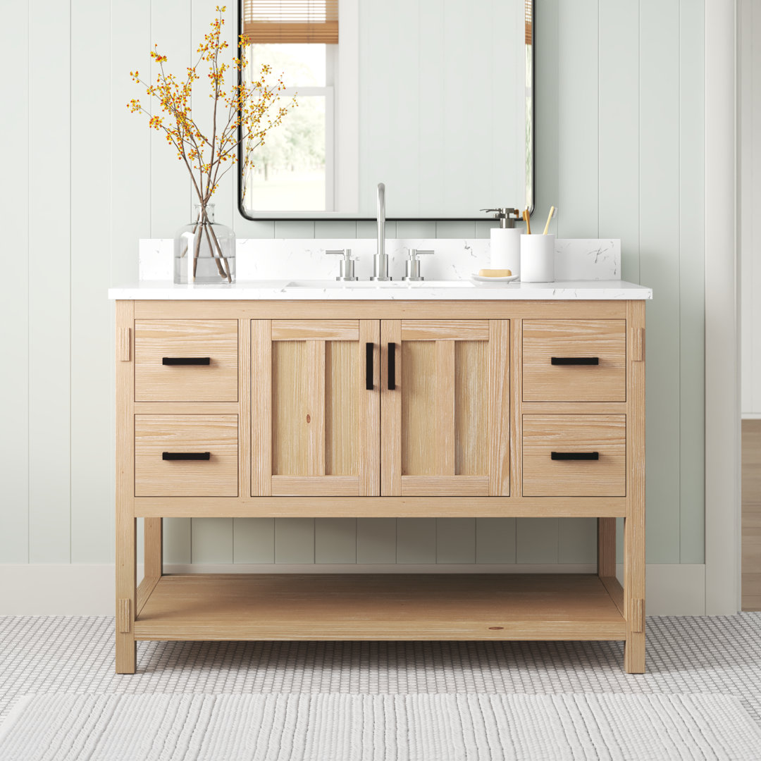 Marissa 48" Single Bathroom Vanity Set Sand & Stable™ Base