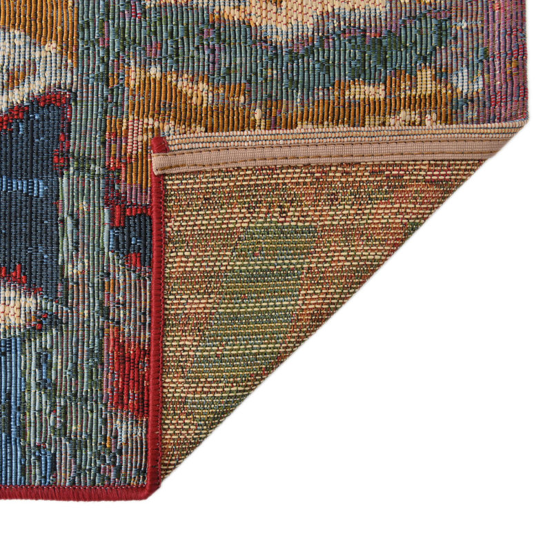 Tolland Multi_Unique Loom Tamarindo Outdoor Modern Rug, Rectangle 4' x 6'