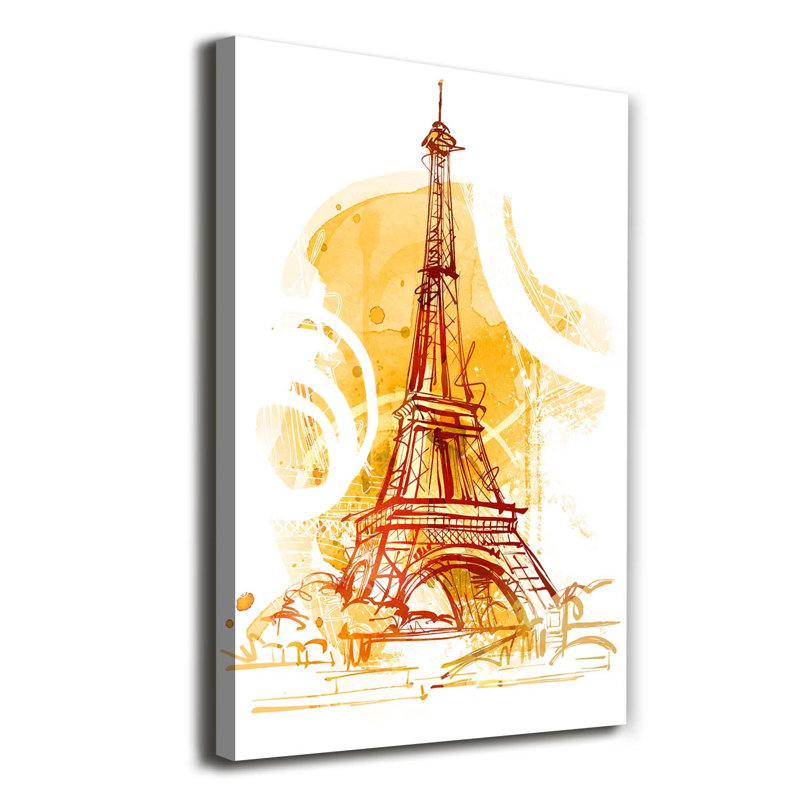 Summer In Paris - Wrapped Canvas Print