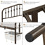 Metal Bed with Arched Headboard and Footboard-932308567-903604192