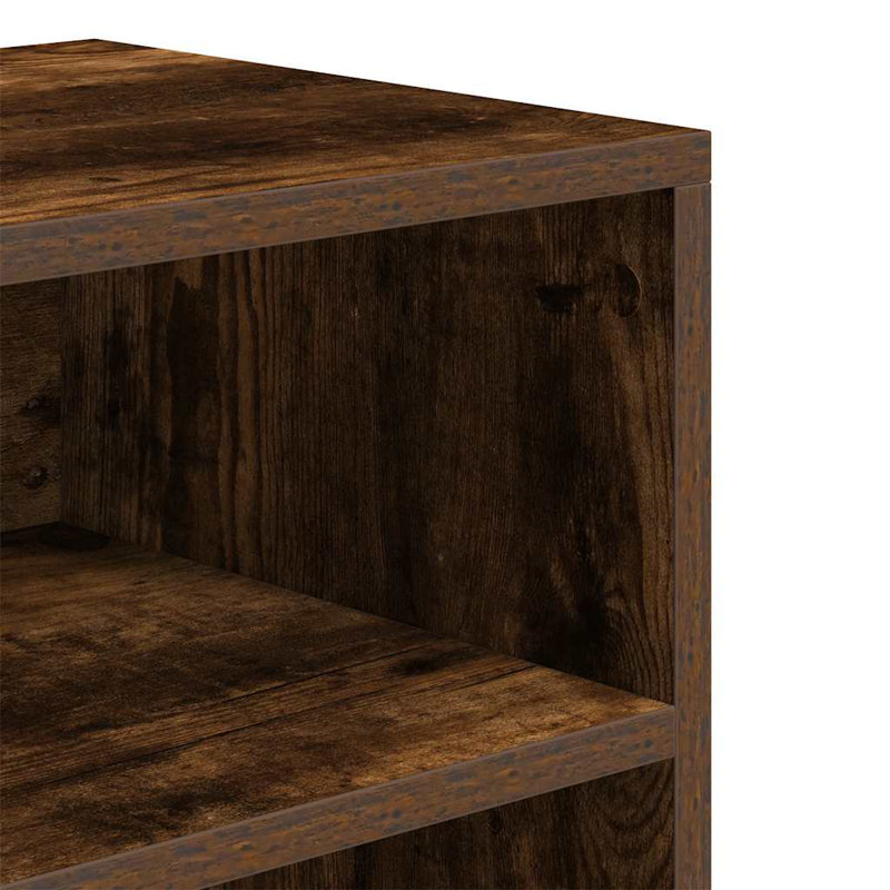 Shivin 71.5cm H x 60cm W Bookcase, Smoked Oak