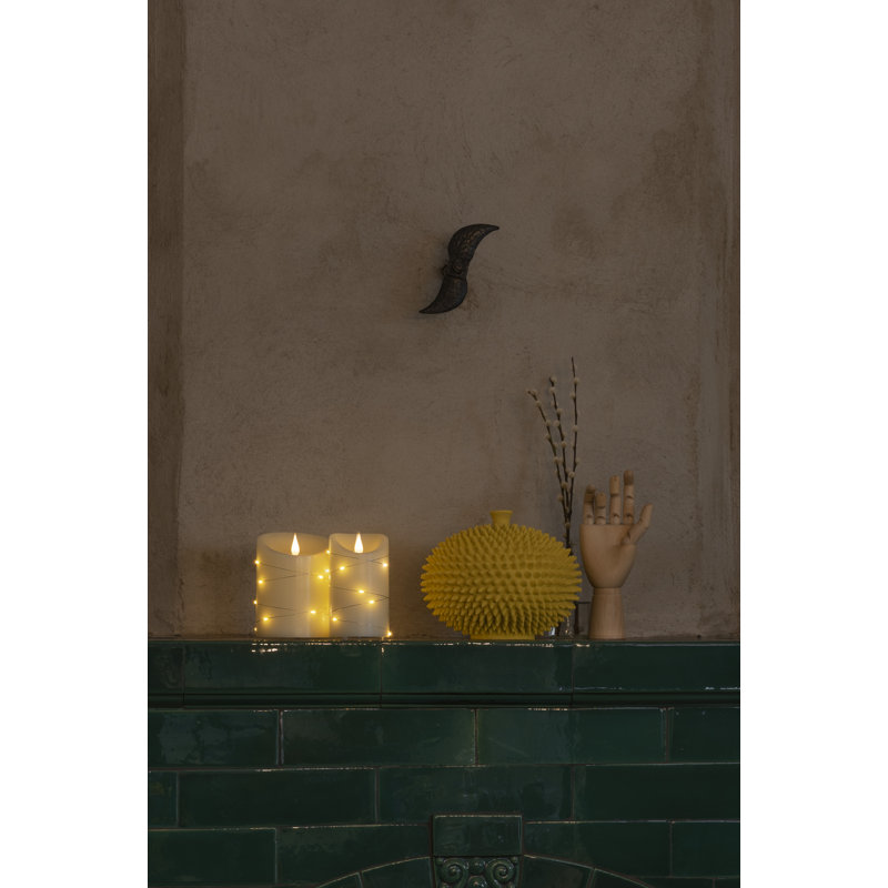 Unscented Flameless Pillar Candle, 13.5cm H x 7.5cm W x 7.5cm D