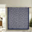 Ensemble de literie élégant 12 pièces, draps en coton, motif cachemire bleu marine pour Cal King