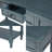 Floriean Rustic Vintage Farmhouse Style Console Table - 2 Drawers, Bottom Shelf-1367979145