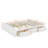 Wood Queen Size Platform Bed Frame With 6 Drawers-2034325481