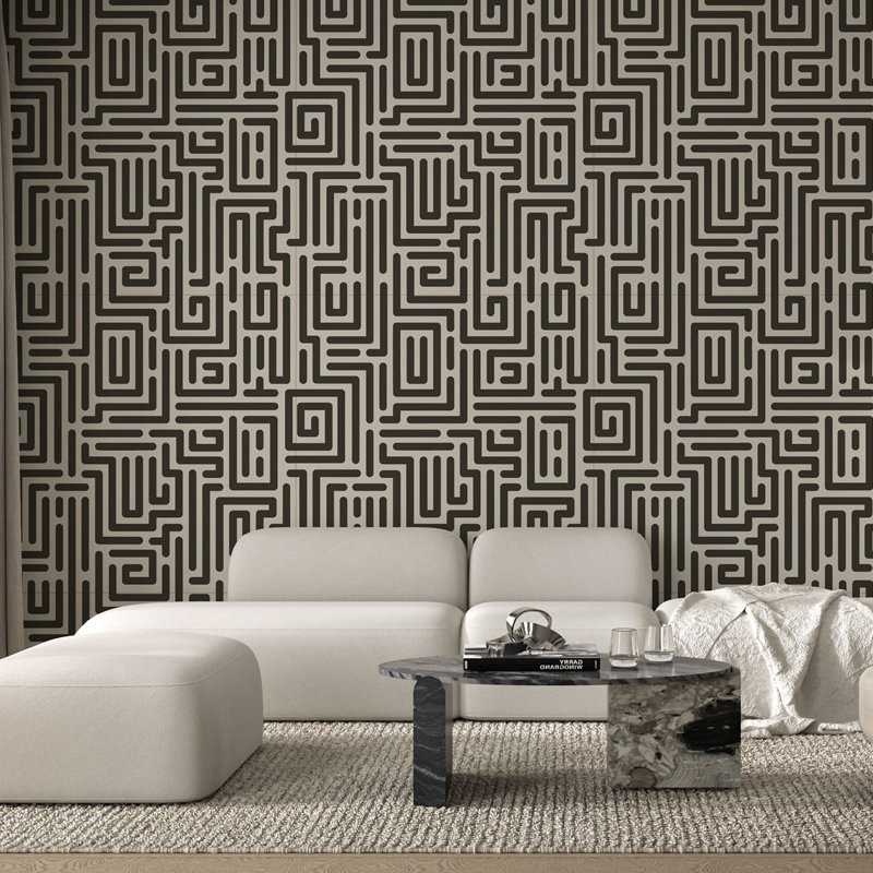 Diallo - Wallpaper by Sabrina Yvonne, Linen, Faux Grasscloth, Non-pasted