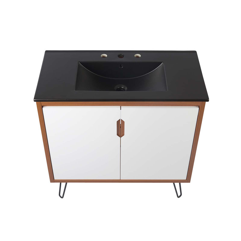 Meuble-lavabo de 36 po Modway Energize, Noir