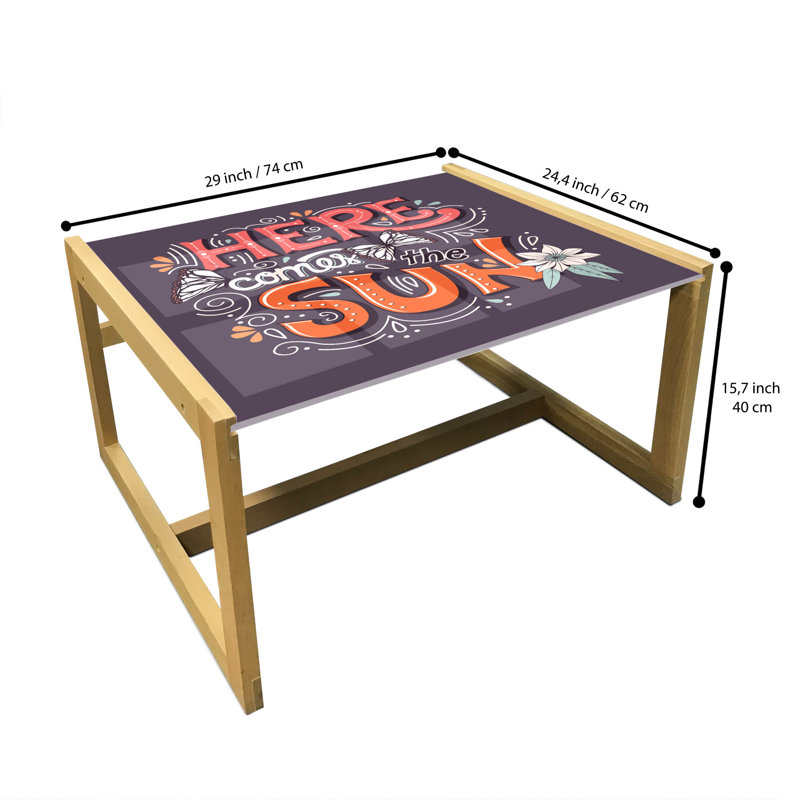 Jaiceion Sled Coffee Table, 40cm H x 74cm W x 62cm D