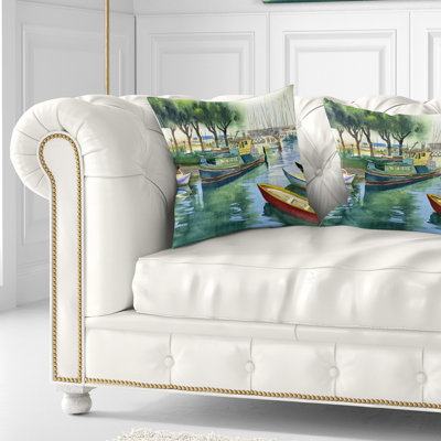 Coussin aquarelle imprimé