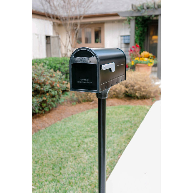 Carlisle Post Mount Mailbox Black