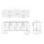 Table buffet Eka - 71 po de largeur - Noyer