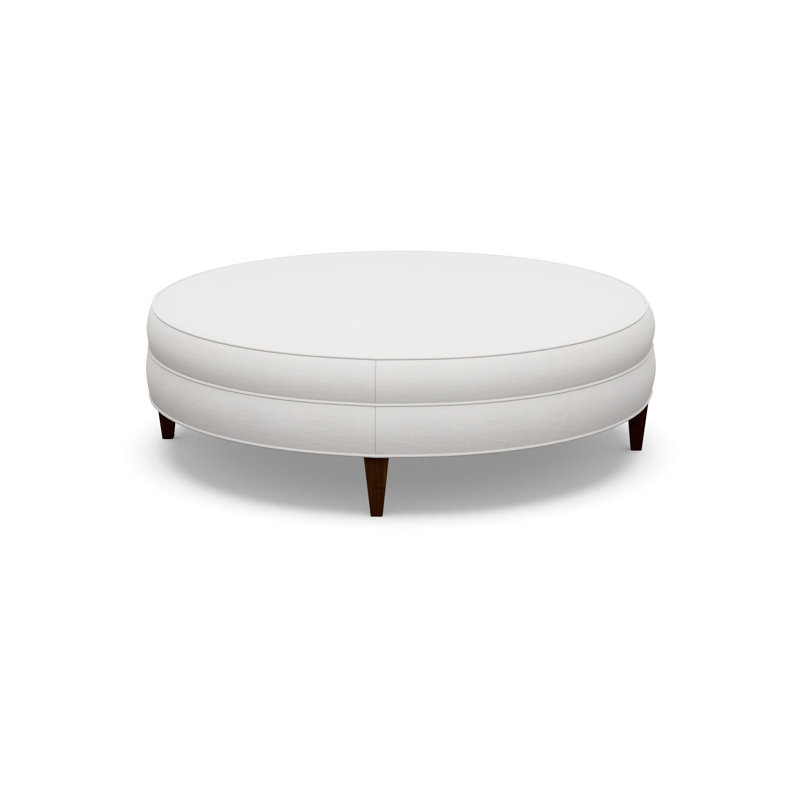 Round Ottoman, Walnut, 2245-80