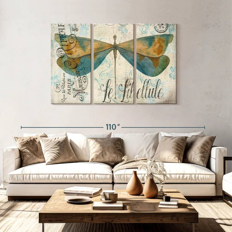 Brampt Lovely Dragonfly, 48" H x 74" W