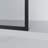 46'' W X 72'' H Walk-In Black Framed Wetroom Shower Screen Panel