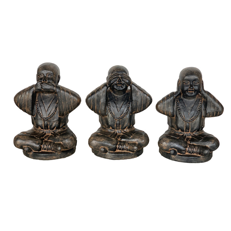 Ensemble 3 pièces Hear See and Speak No Evil Monk