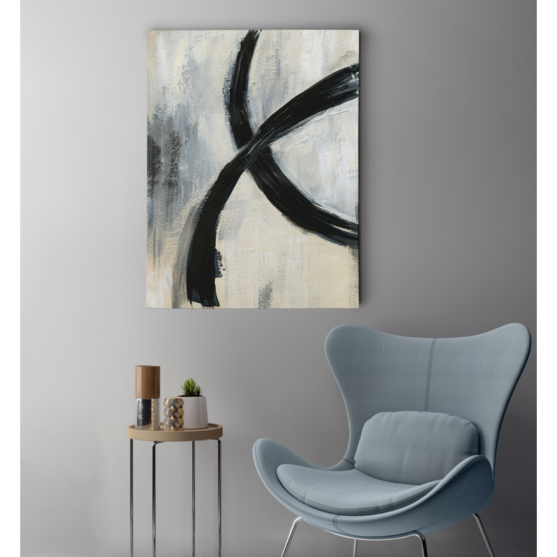 « abstract rings i », impression sur toile tendue, H 24 po x l 32 po x P 1,5 po