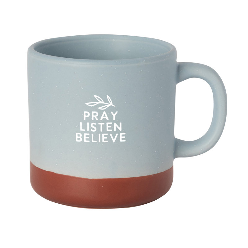 Tasse de designer Pray Hear Believe - Contient 14 oz