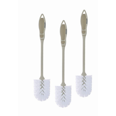 BeigePro Heavy Duty Brush - Durable Bristles & Long Comfort Grip Handle