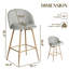 Tabouret de bar avec tabouret de comptoir pivotant à hauteur de siège de 26 po avec repose-pieds pour îlot de cuisine Cusick-1604978086-1564007541