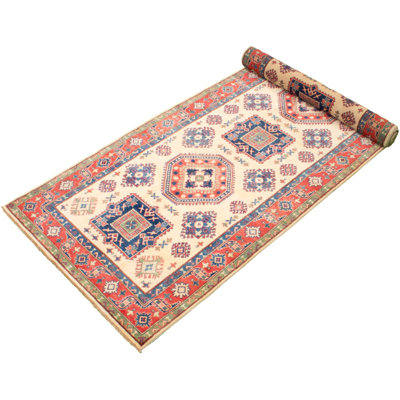 Tapis de couloir en Tapis décoratif laine noué à la main de conception unique 5 pi 2 po x 19 pi 7 po Depace New Age