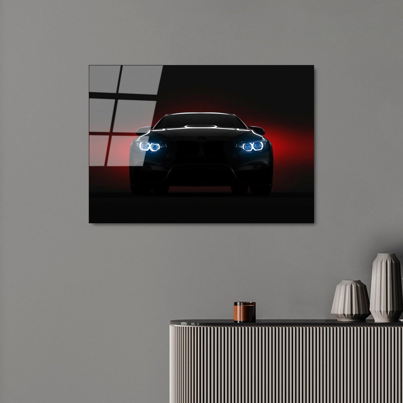 Élégante peinture décorative en verre trempé de 19,7 po x 27,6 po | 100% verre trempé, épaisseur: 0,16 pouce | Parfait pour la décoration intérieure, le salon et le bureau | Superbe œuvre d'art avec une esthétique moderne