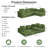 108" L-shaped Modular Sectional Sectional Sofa, Corduroy Sleeper Couch Bed, Compression Foam Sectional with Headrest - No Assembly Required-306480438